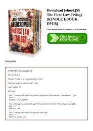 The First Law Trilogy Epub